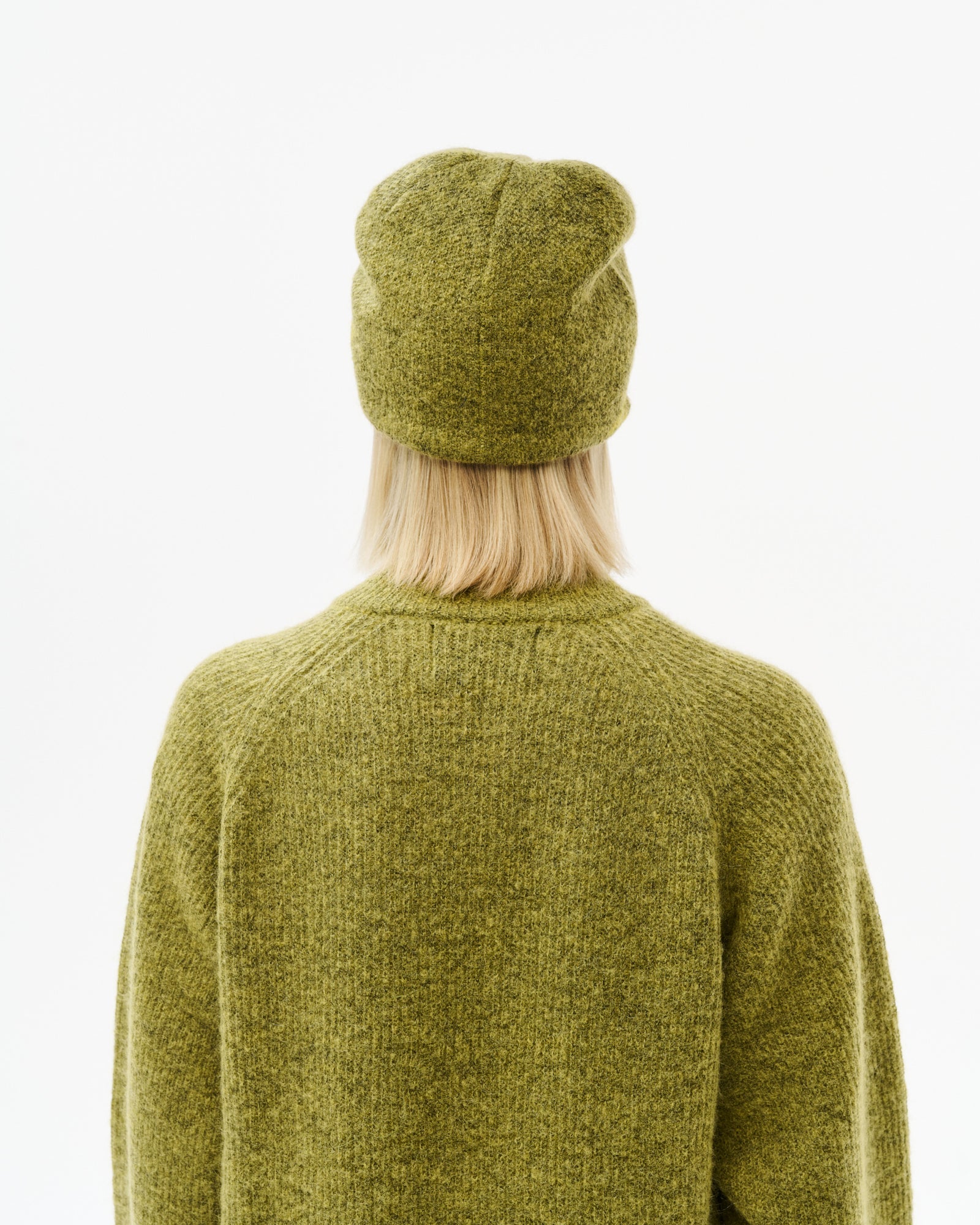 MASCOT MOHAIR MIXED KNIT BEANIE