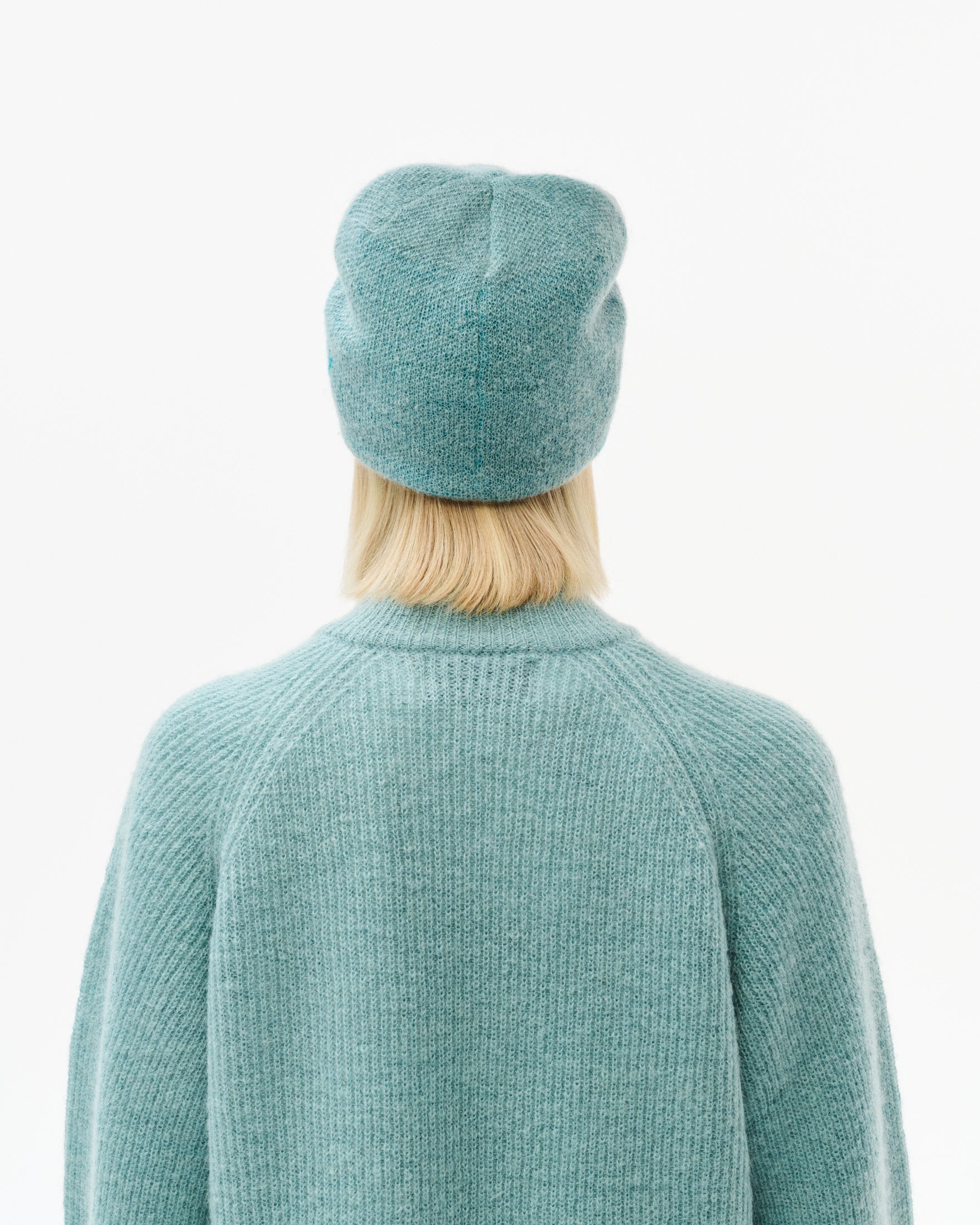 MASCOT MOHAIR MIXED KNIT BEANIE