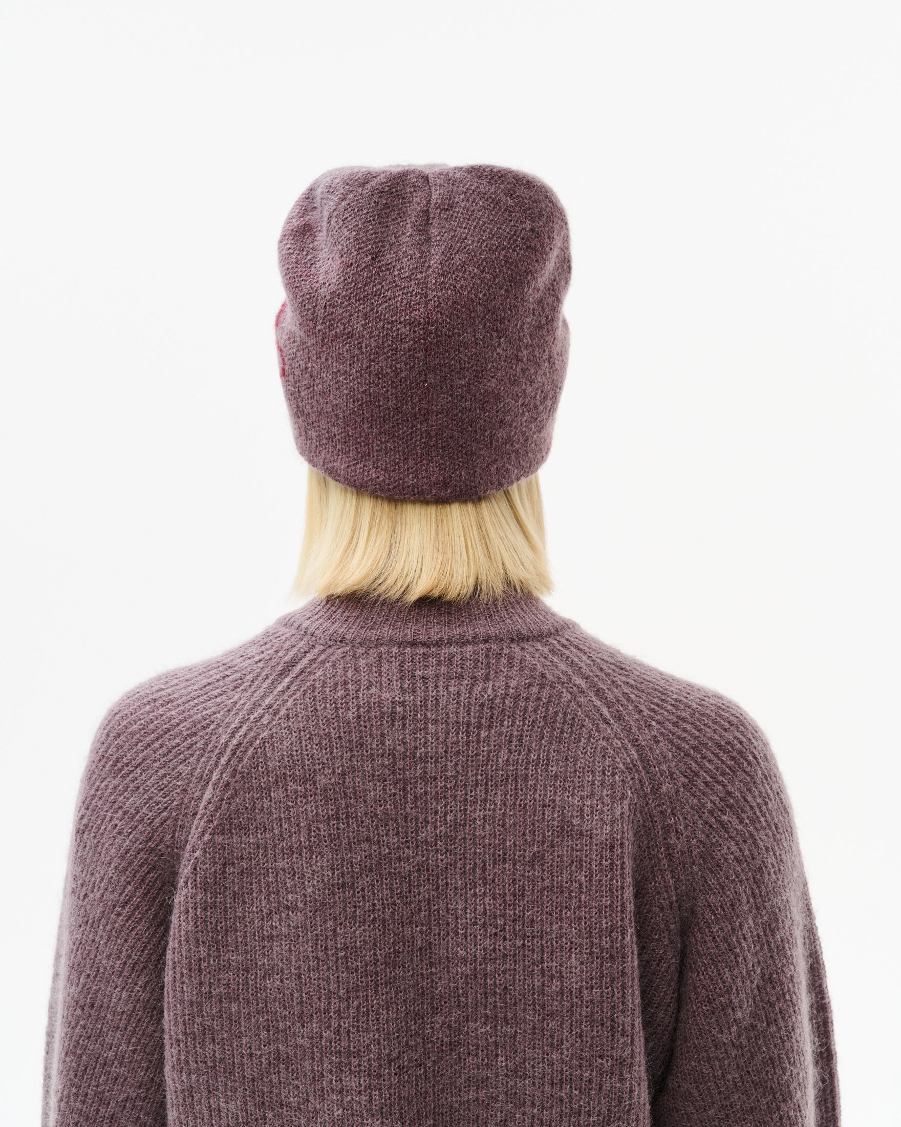 MASCOT MOHAIR MIXED KNIT BEANIE