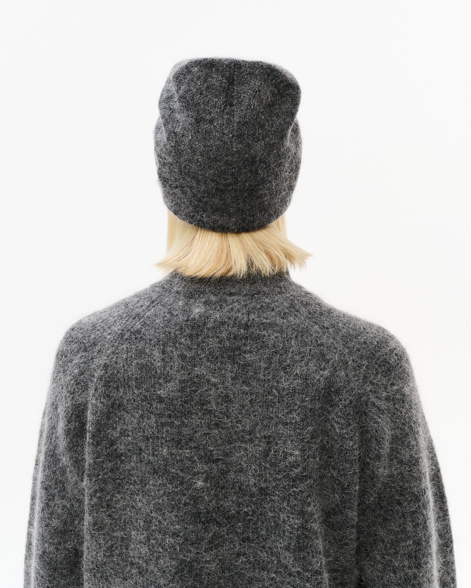MASCOT MOHAIR MIXED KNIT BEANIE