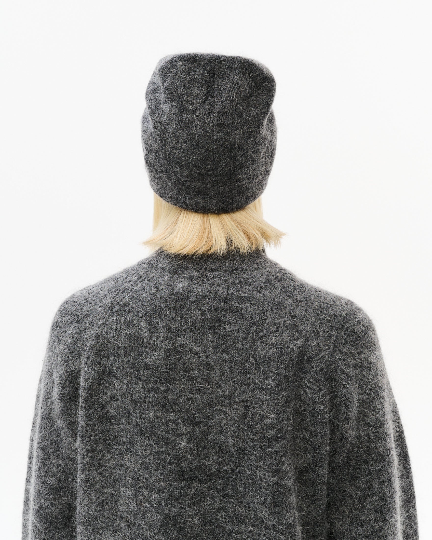 MASCOT MOHAIR MIXED KNIT BEANIE