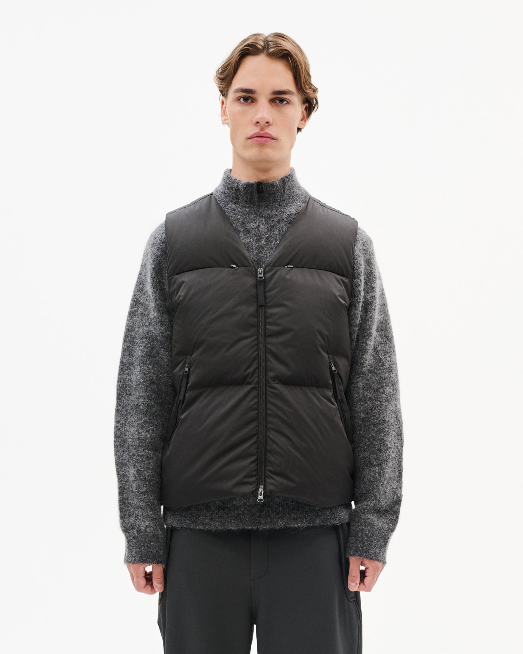 PWA wind stop RV VEST BLACK×GRAY PWA WIND-STOP RV VEST BLACK＊GREY PWA WIND-STOP RV VEST