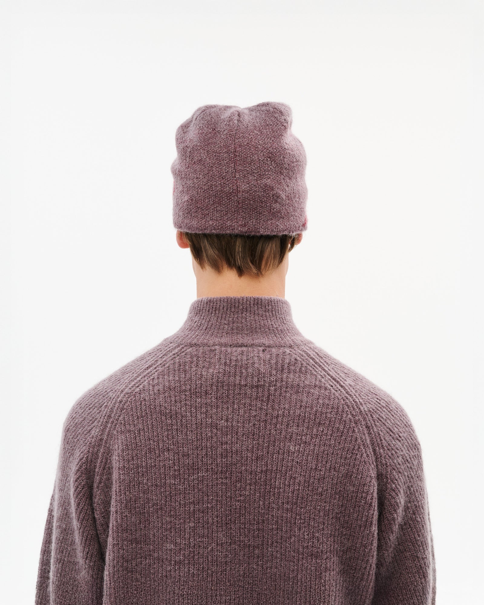 MASCOT MOHAIR MIXED KNIT BEANIE