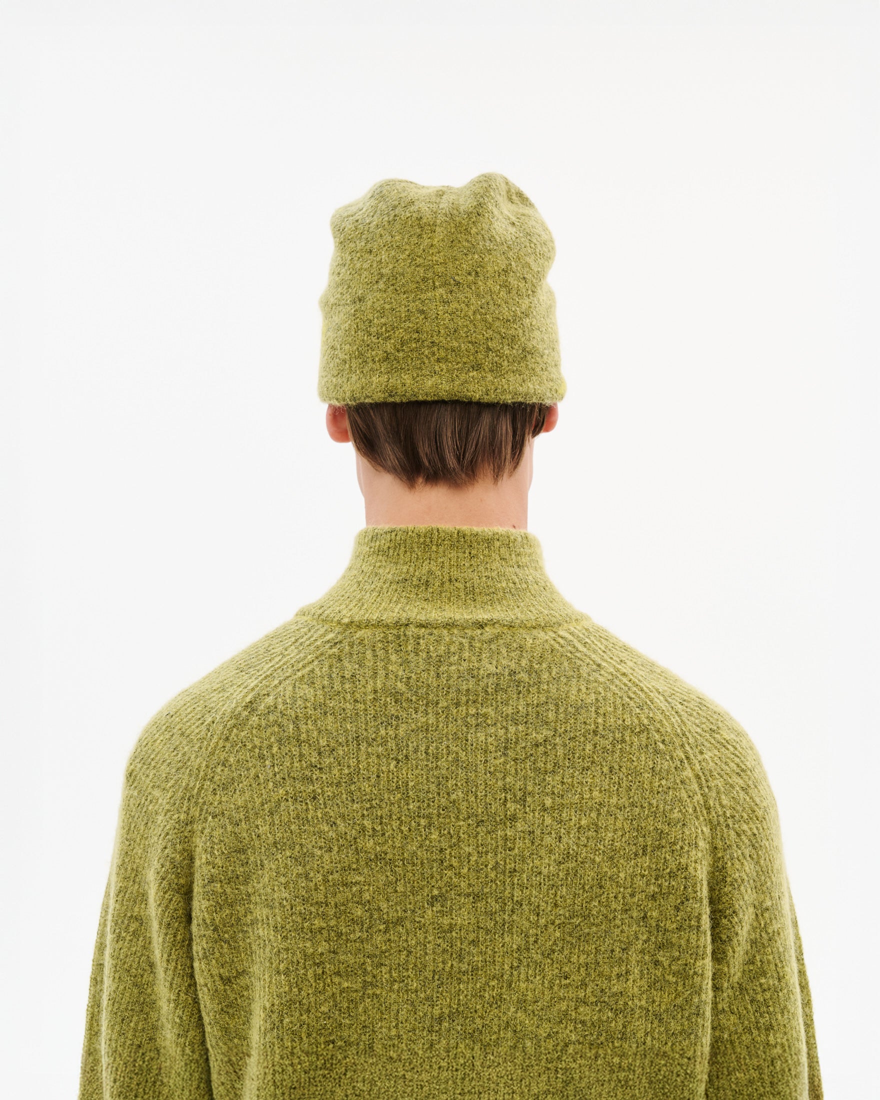 MASCOT MOHAIR MIXED KNIT BEANIE