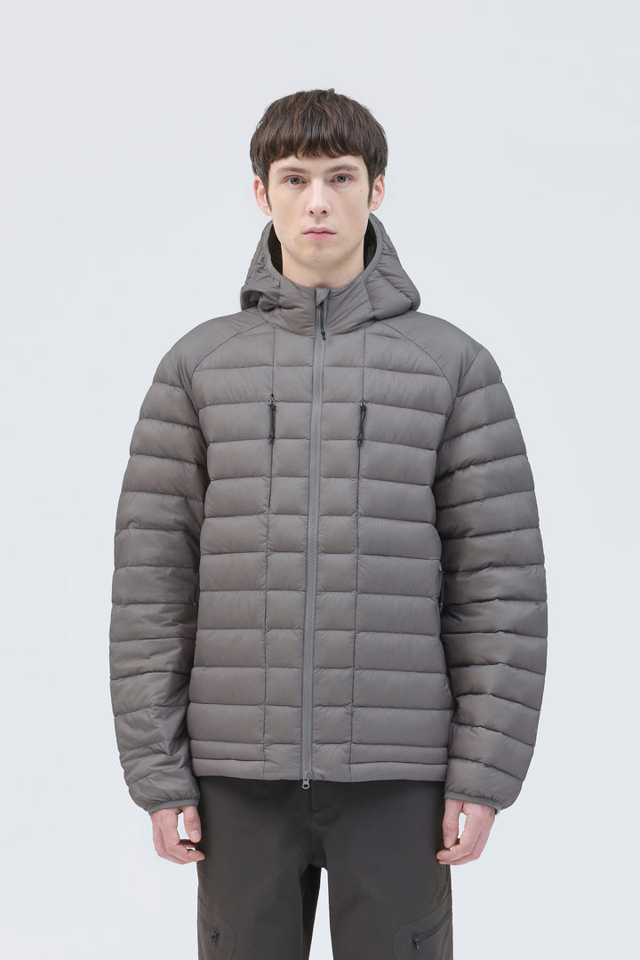 HORIZON UL 800FP HOODED DOWN JACKET media