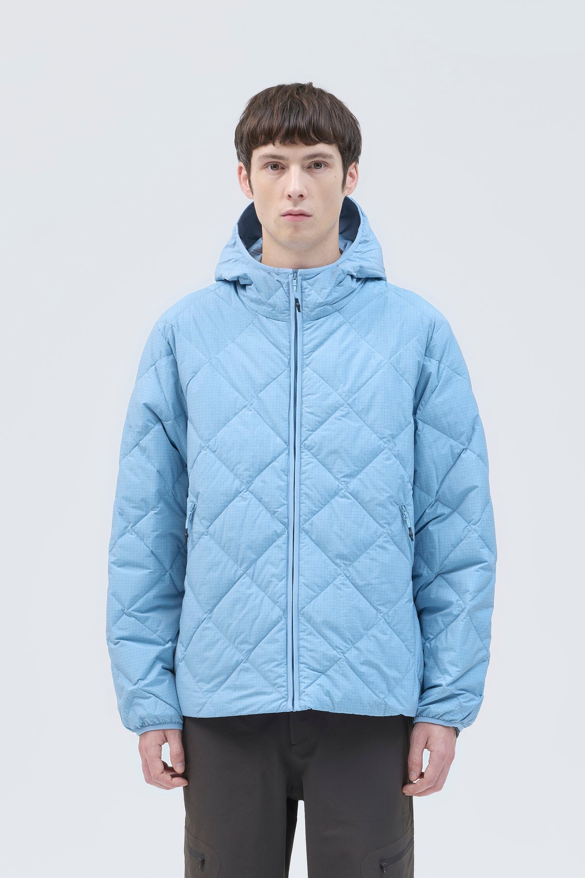 BASE GRID LT DOWN HOODED JACKET