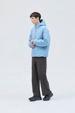 BASE GRID LT DOWN HOODED JACKET media