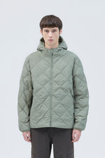 BASE GRID LT DOWN HOODED JACKET media