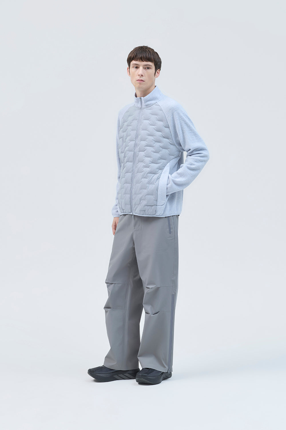 PATH HYBRID KNITTED PADDED JACKET