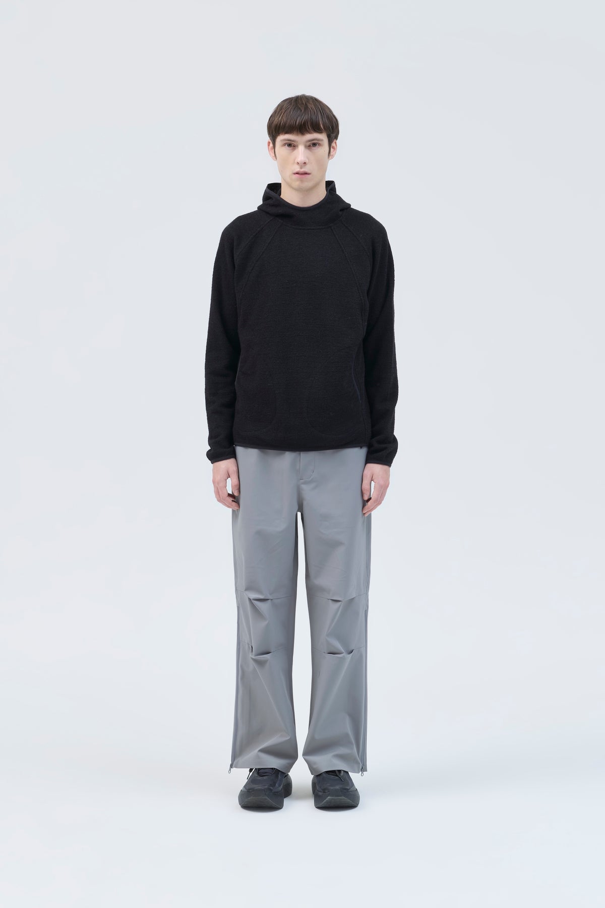 ORBIT KNIT HOODED PULLOVER