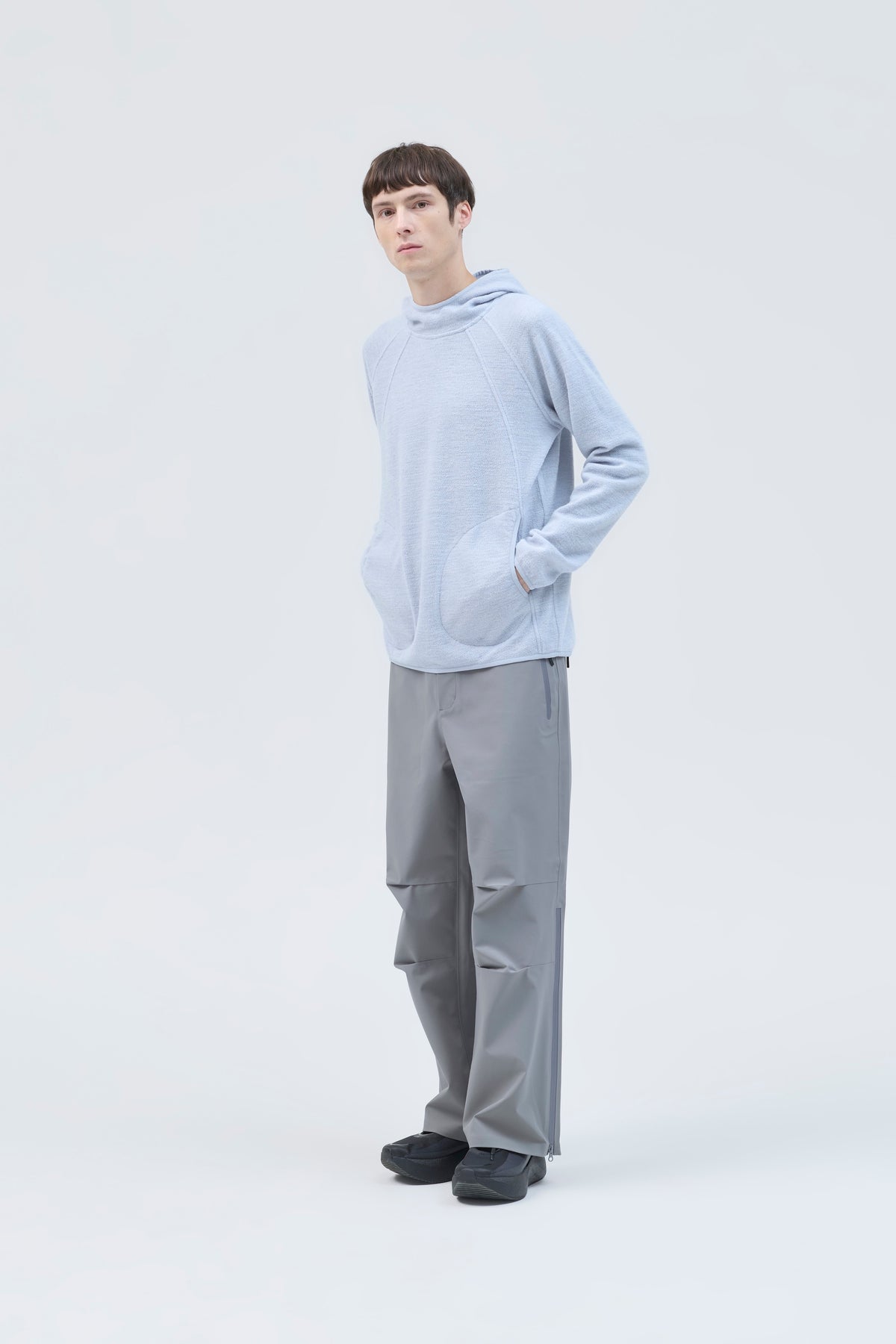 ORBIT KNIT HOODED PULLOVER