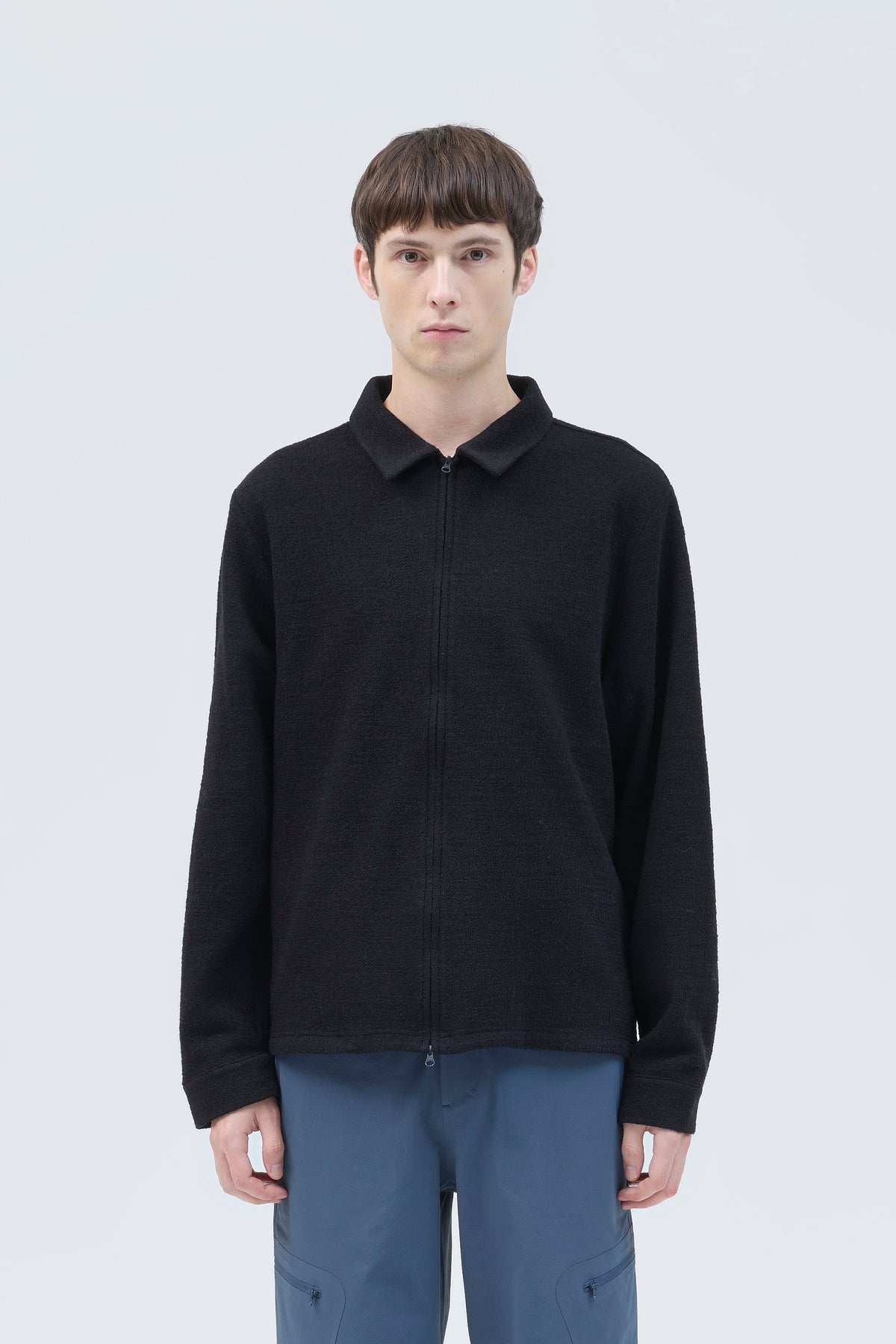 EDGE KNIT ZIP SHIRT