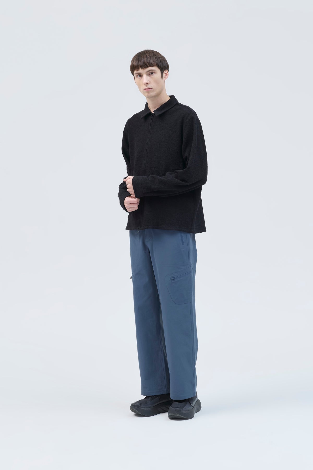 EDGE KNIT ZIP SHIRT