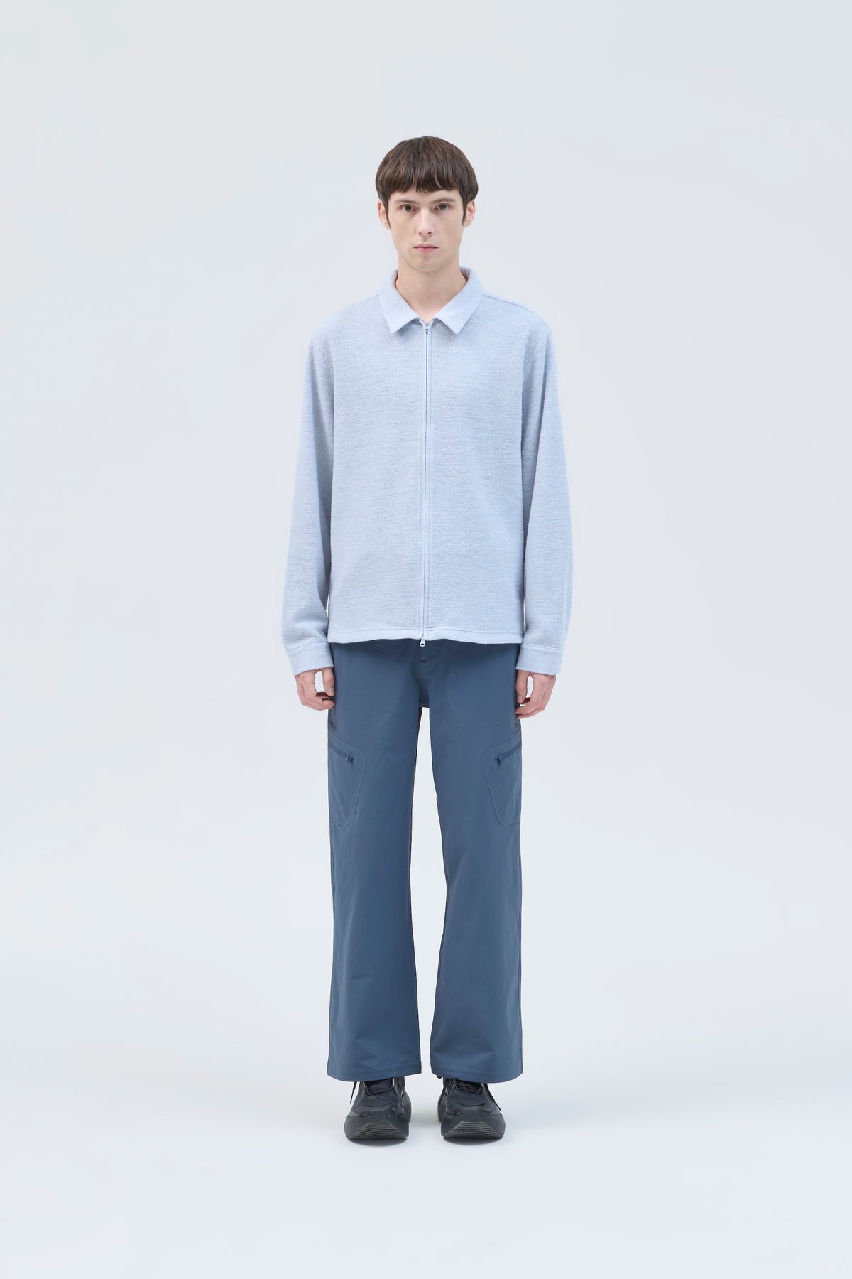 EDGE KNIT ZIP SHIRT