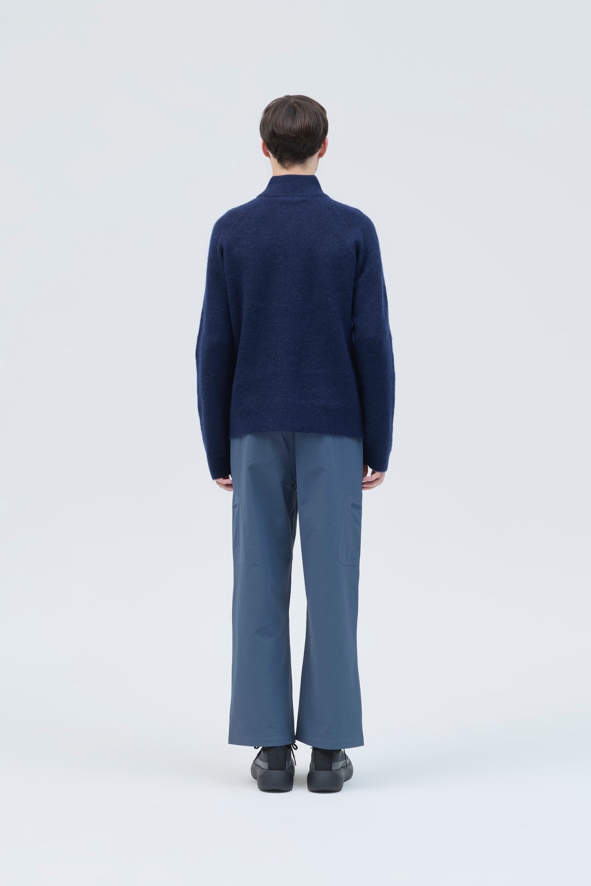 ESSENCE MOHAIR MIXED KNIT TOP