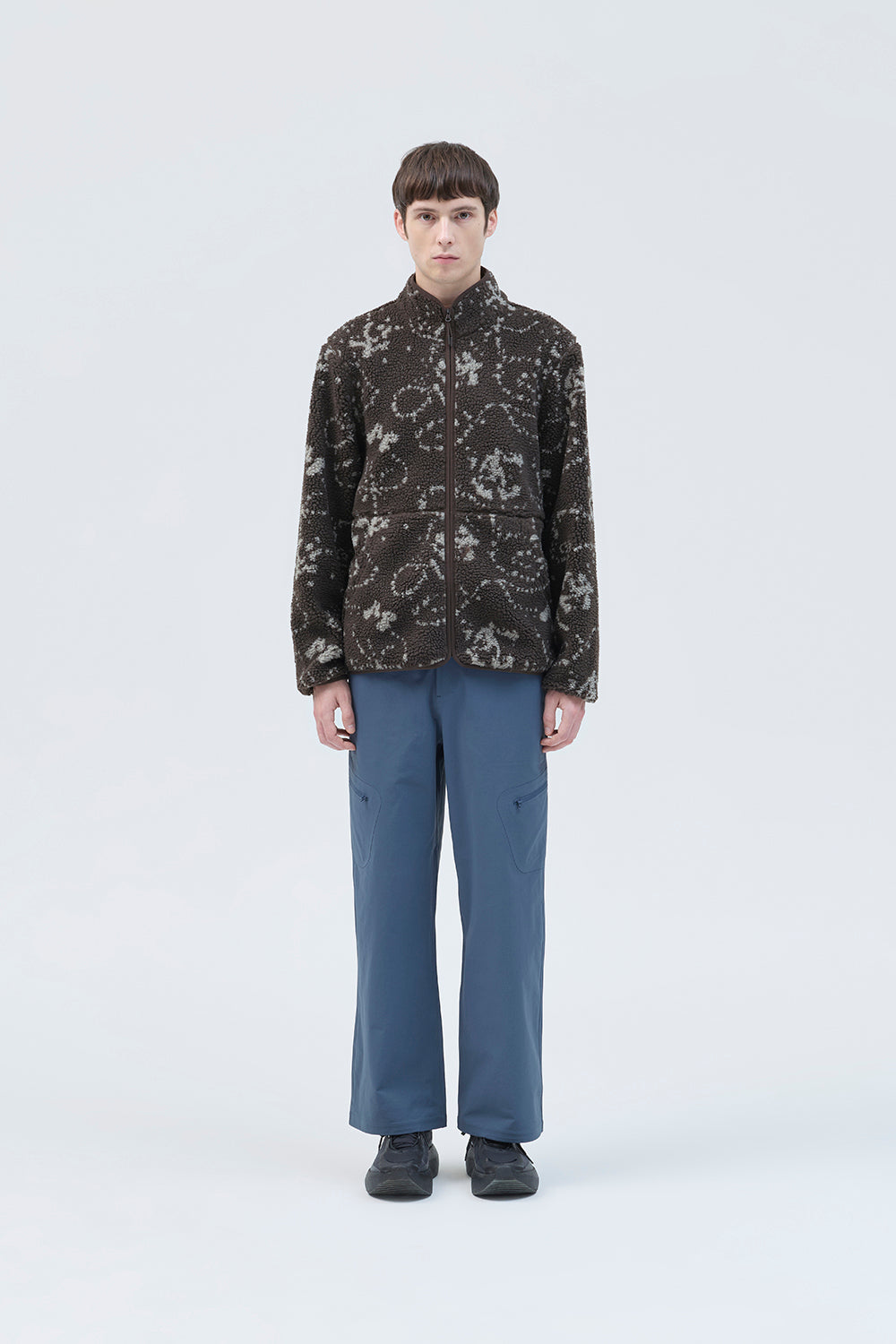 PRINT FLEECE JACKET