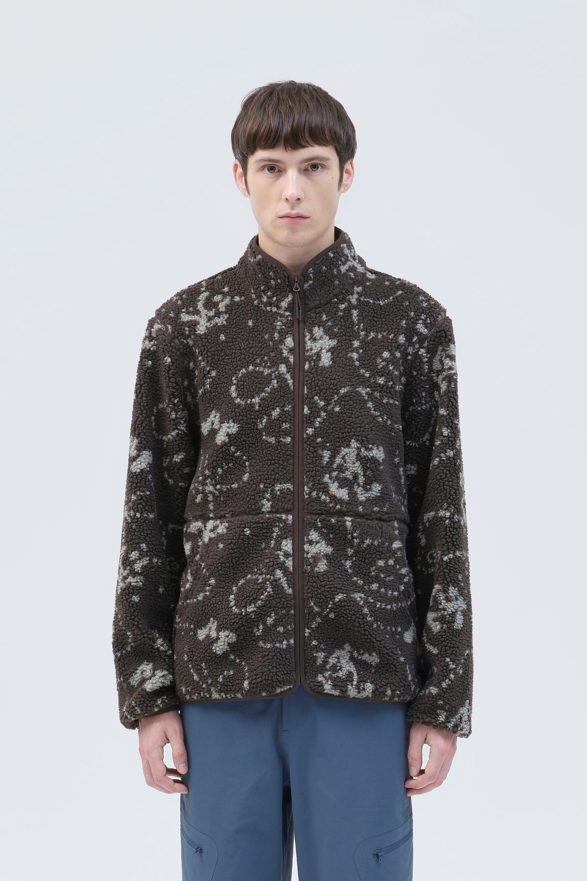 PRINT FLEECE JACKET