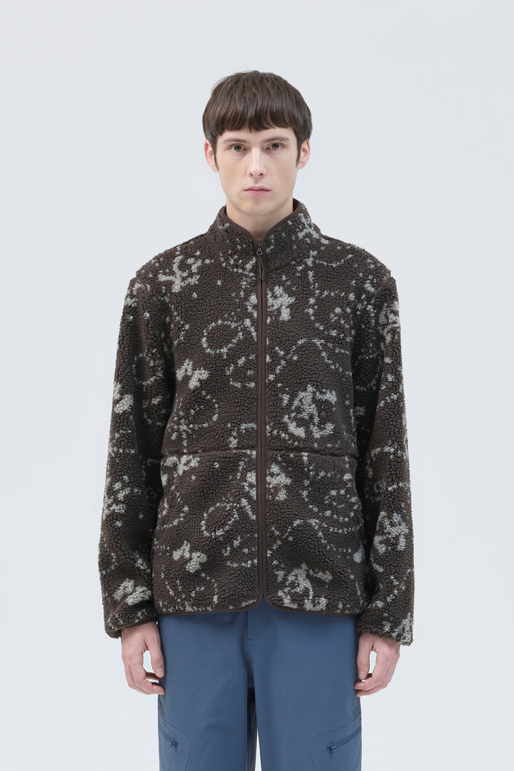 PRINT FLEECE JACKET media