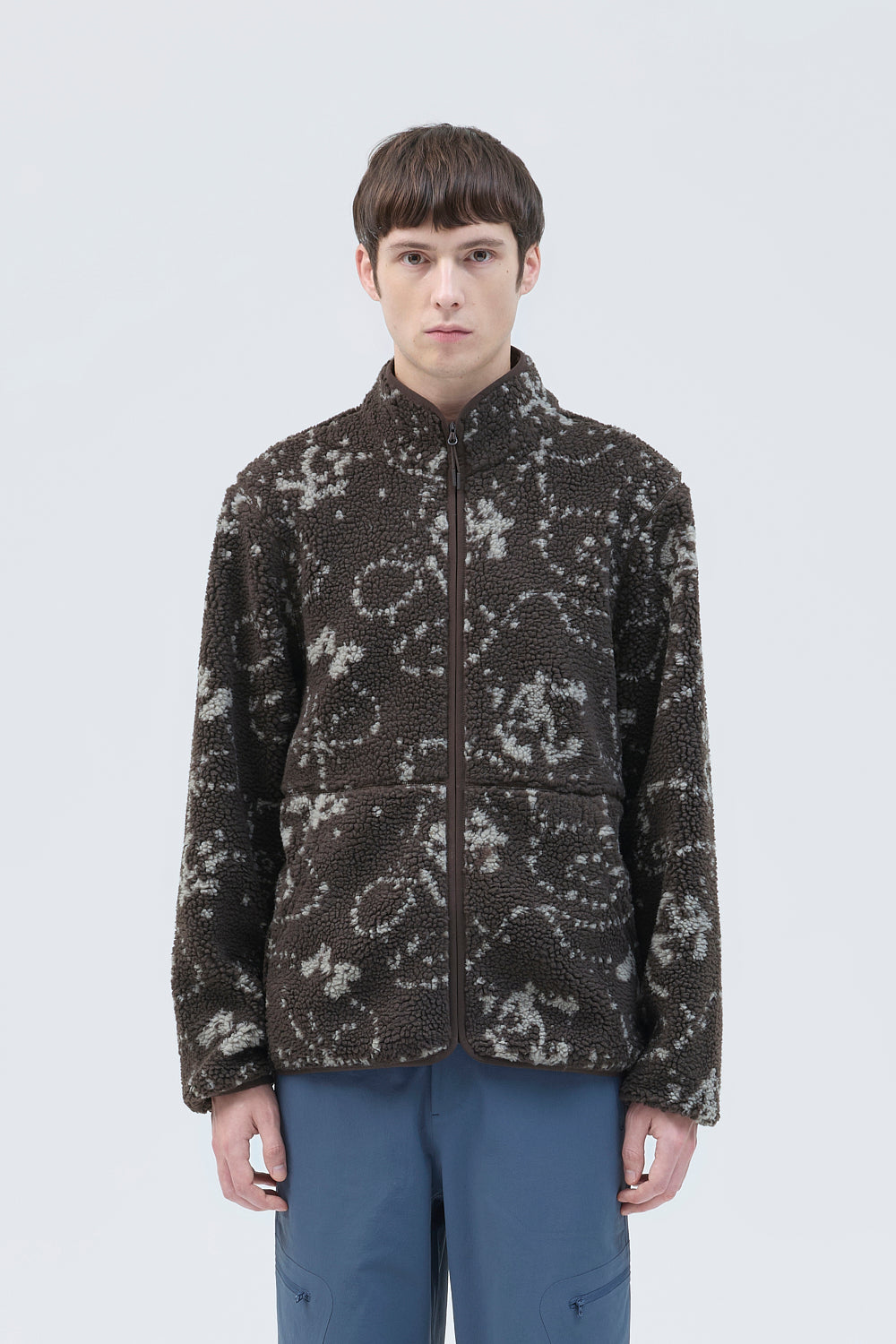 PRINT FLEECE JACKET