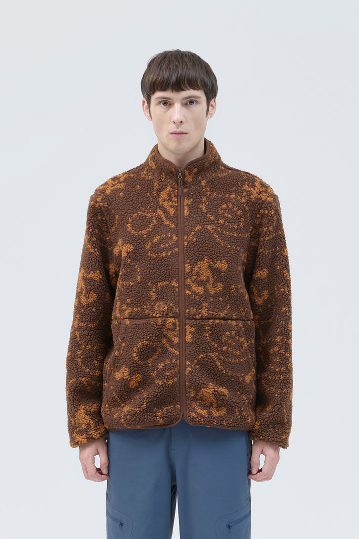 PRINT FLEECE JACKET media
