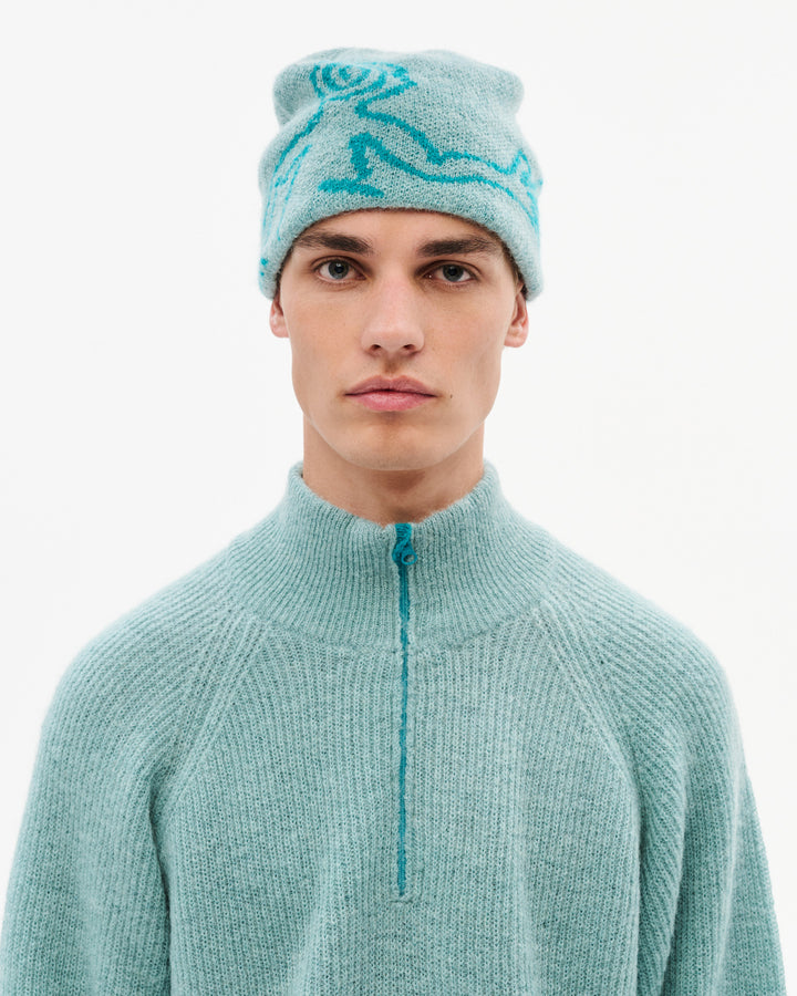 MOSCOT MOHAIR MIXED KNIT BEANIE media