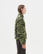 PRINT FLEECE JACKET