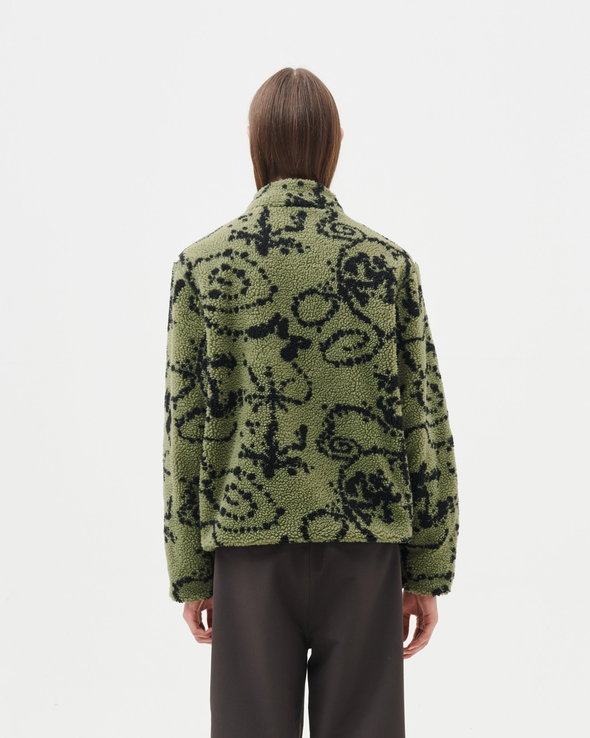 PRINT FLEECE JACKET