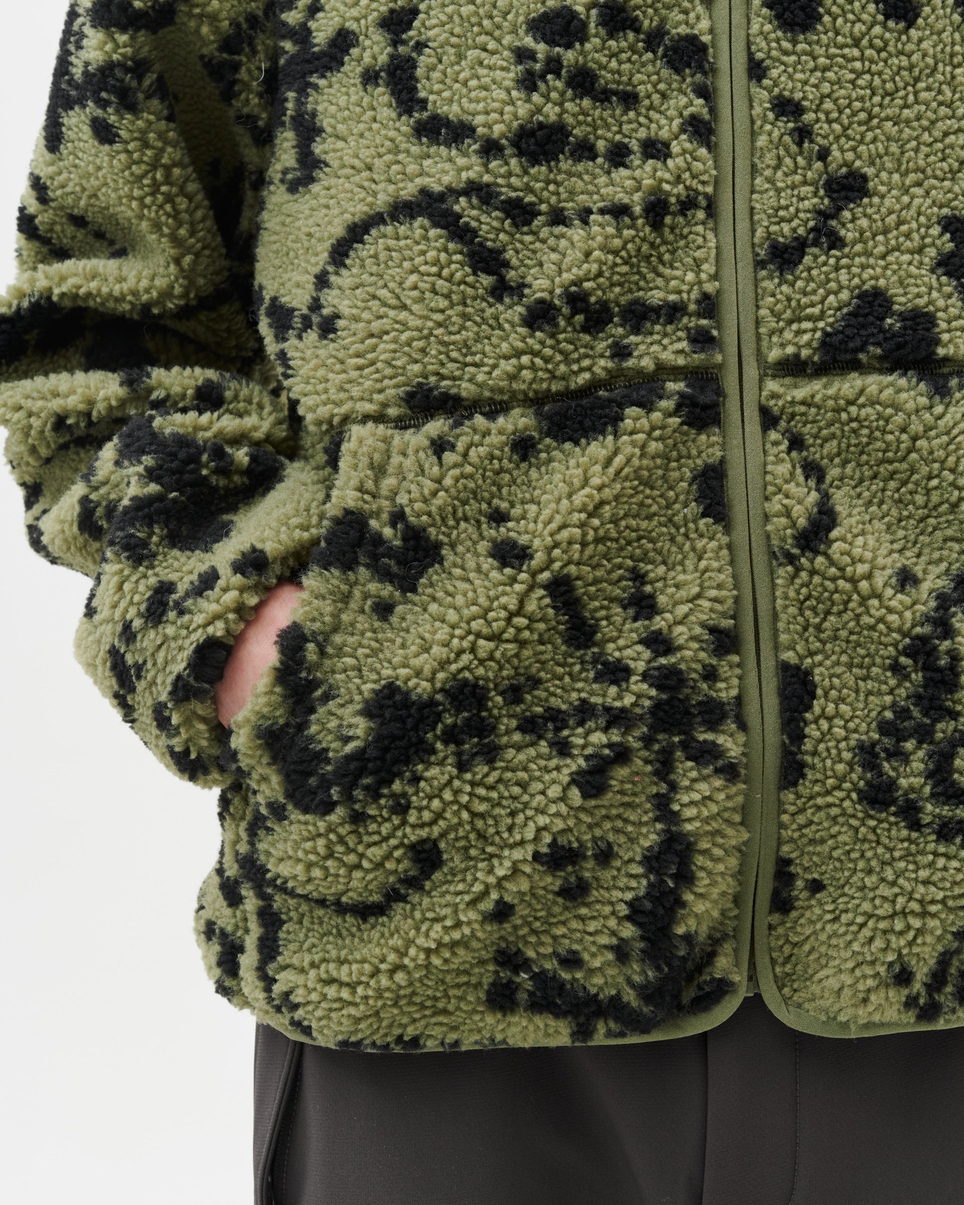 PRINT FLEECE JACKET