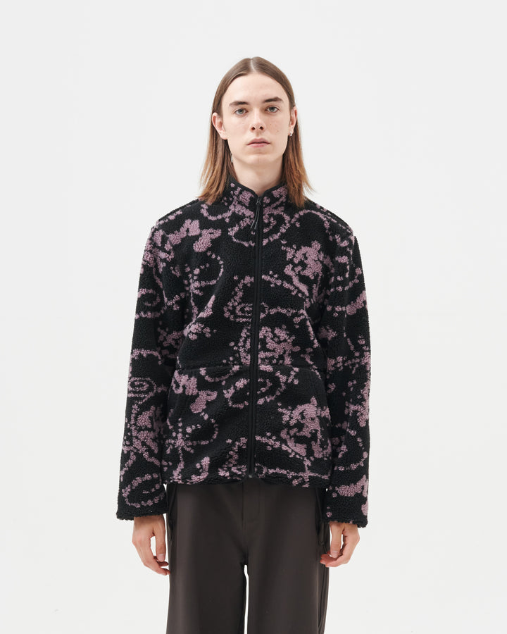 PRINT FLEECE JACKET media