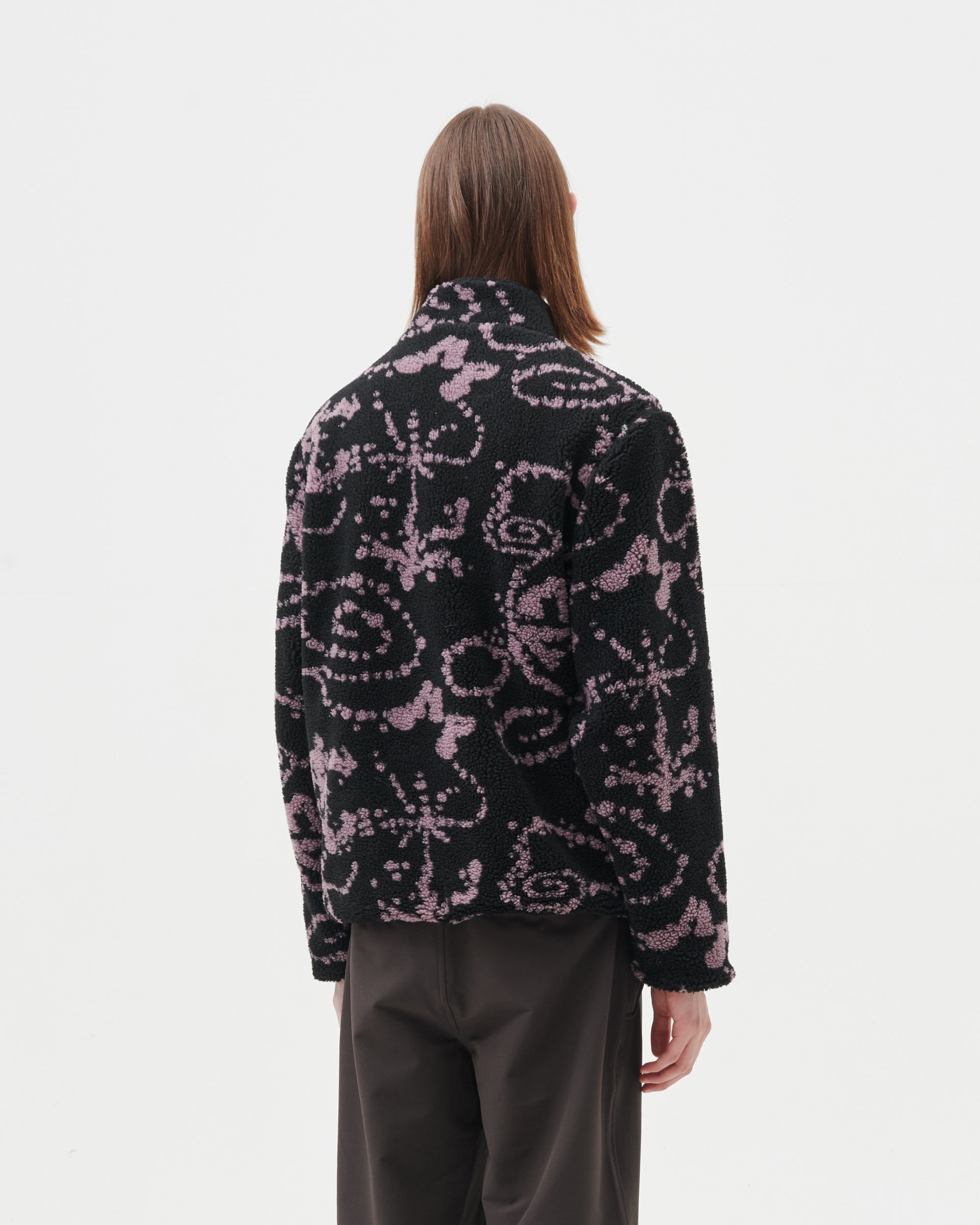 PRINT FLEECE JACKET