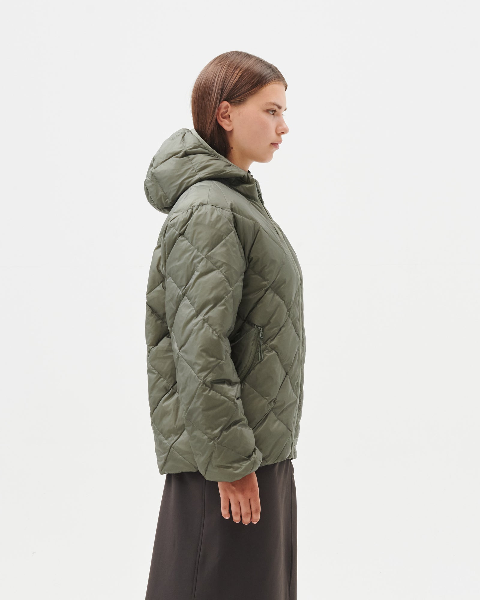 LIGHT DOWN HOODED JACKET