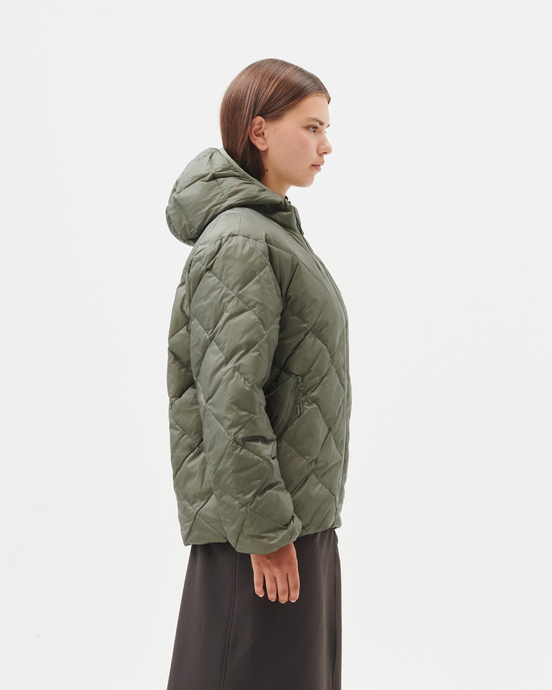 LIGHT DOWN HOODED JACKET