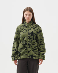 PRINT FLEECE JACKET hover media