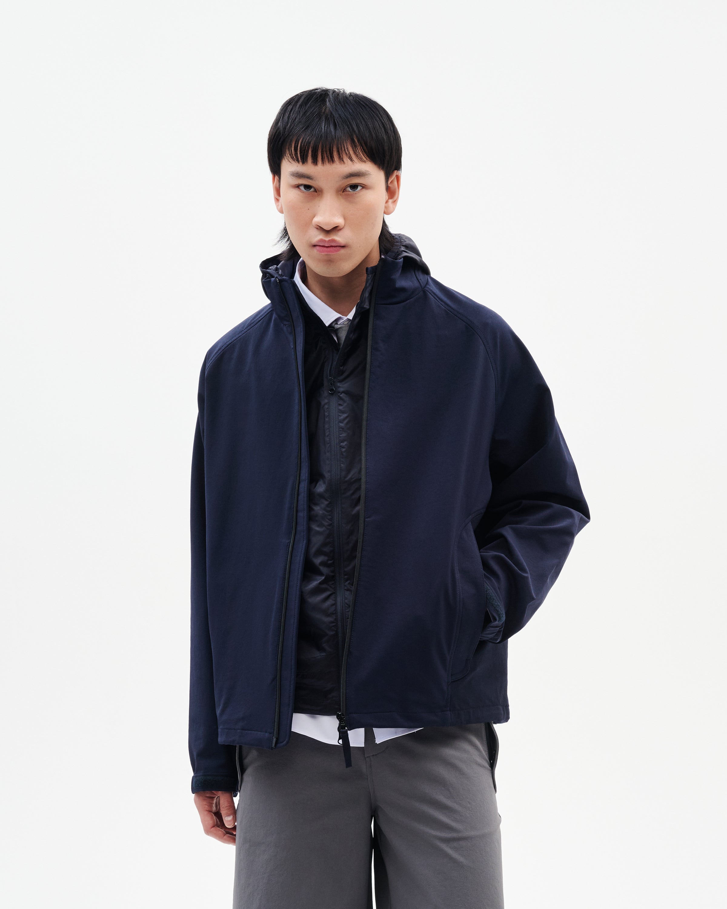 SUPPLY Tokyo Light Wind Shell navy M Lightweight Ripstop Wind