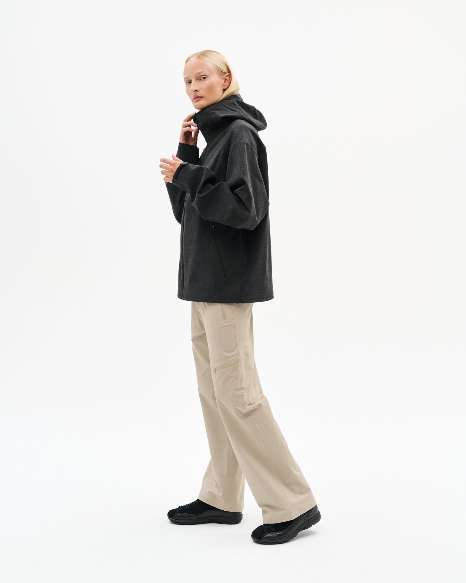 WAYPOINT TEXTURE HOODED JACKET