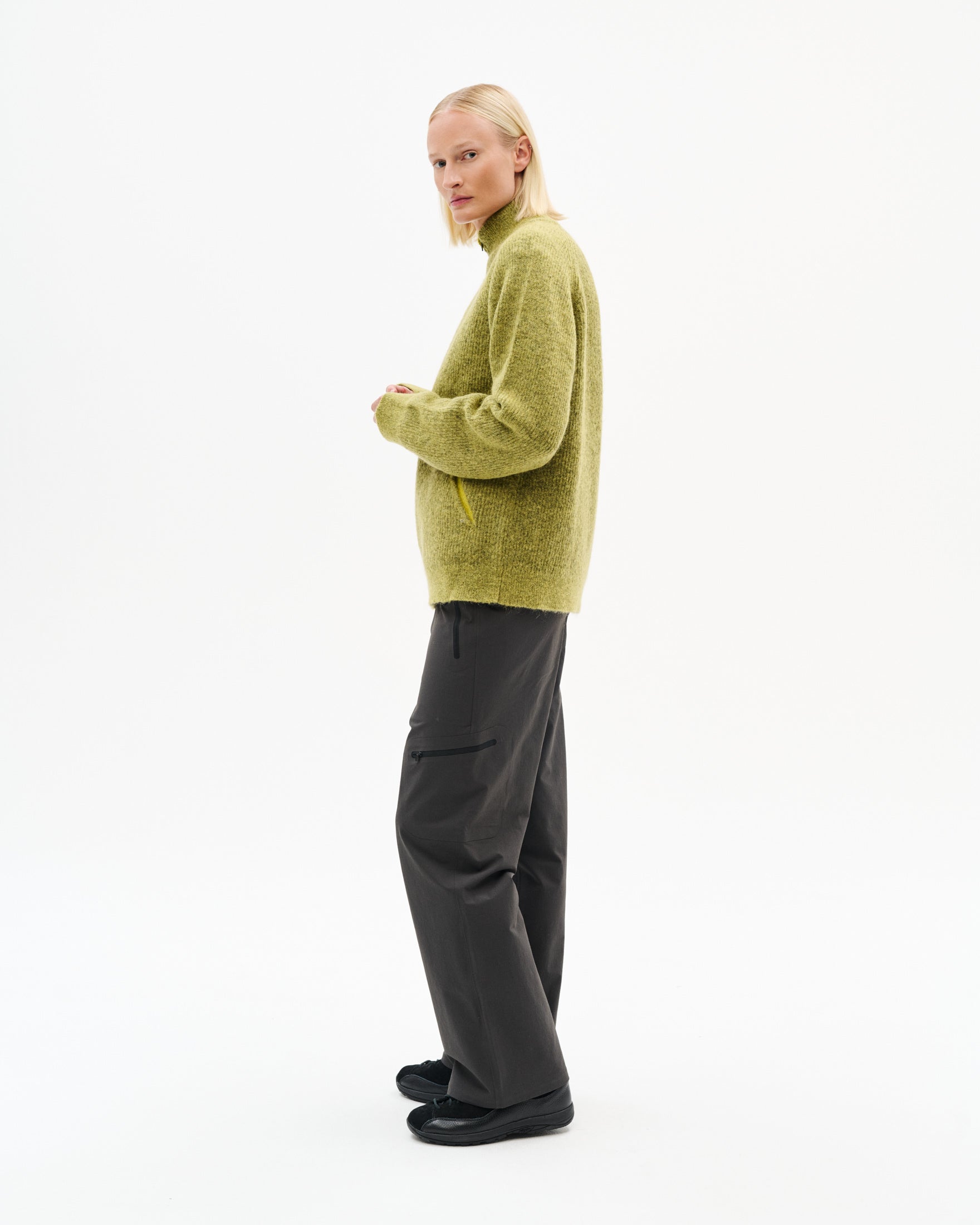 ESSENCE MOHAIR MIXED KNIT TOP