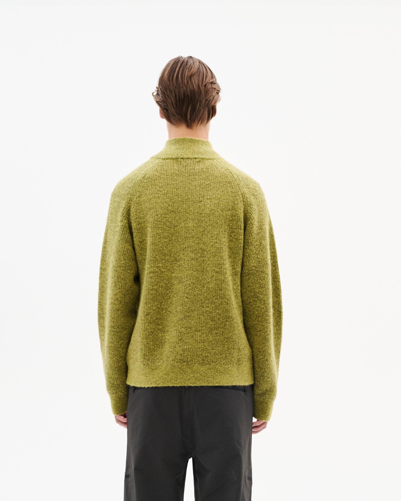 ESSENCE MOHAIR MIXED KNIT TOP