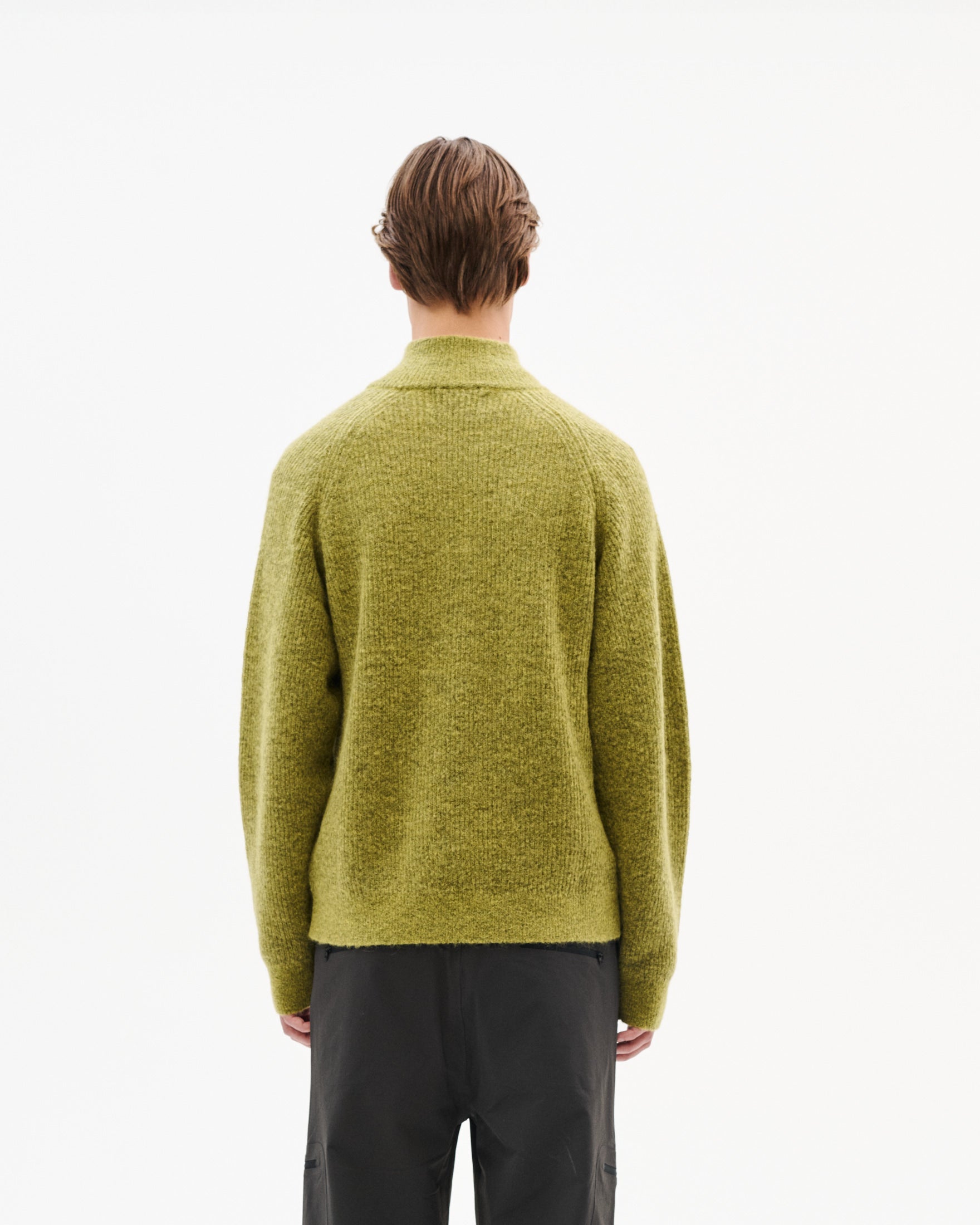 ESSENCE MOHAIR MIXED KNIT TOP