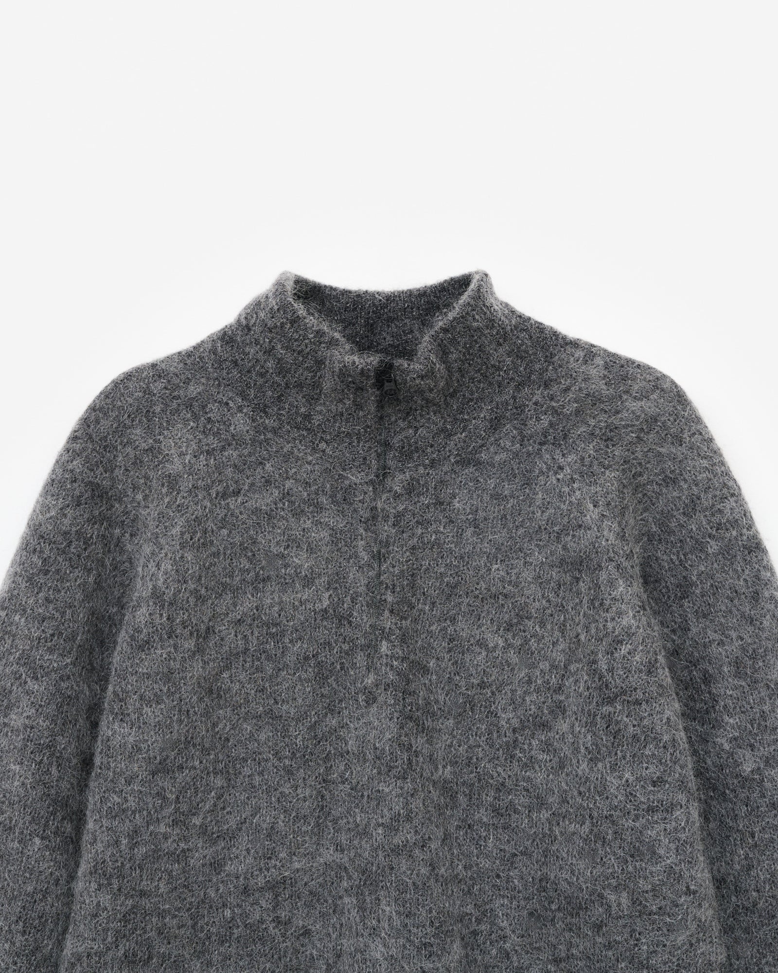 ESSENCE MOHAIR MIXED KNIT TOP