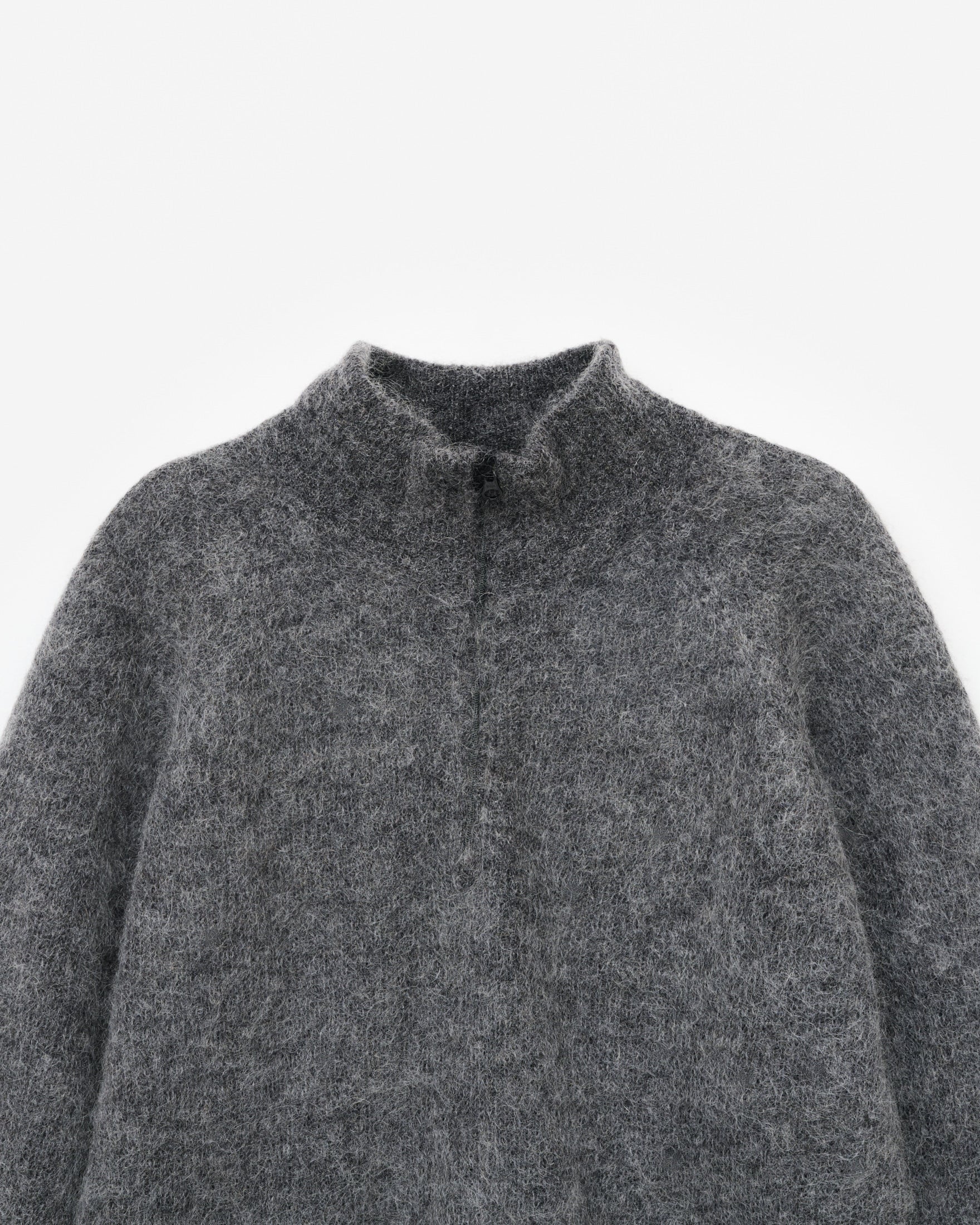 ESSENCE MOHAIR MIXED KNIT TOP