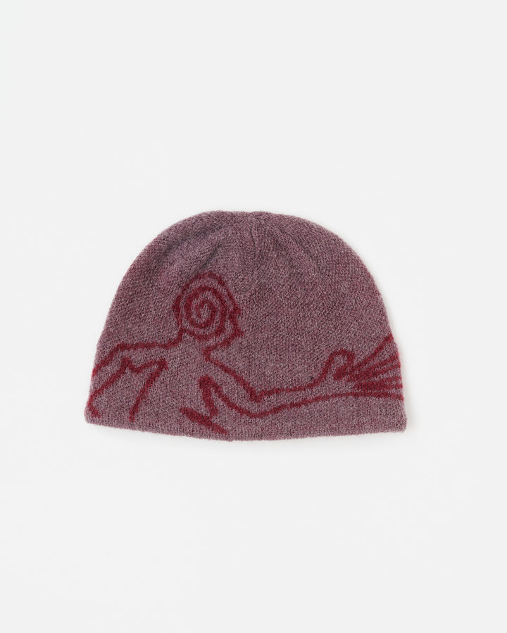 MOSCOT MOHAIR MIXED KNIT BEANIE flat model media