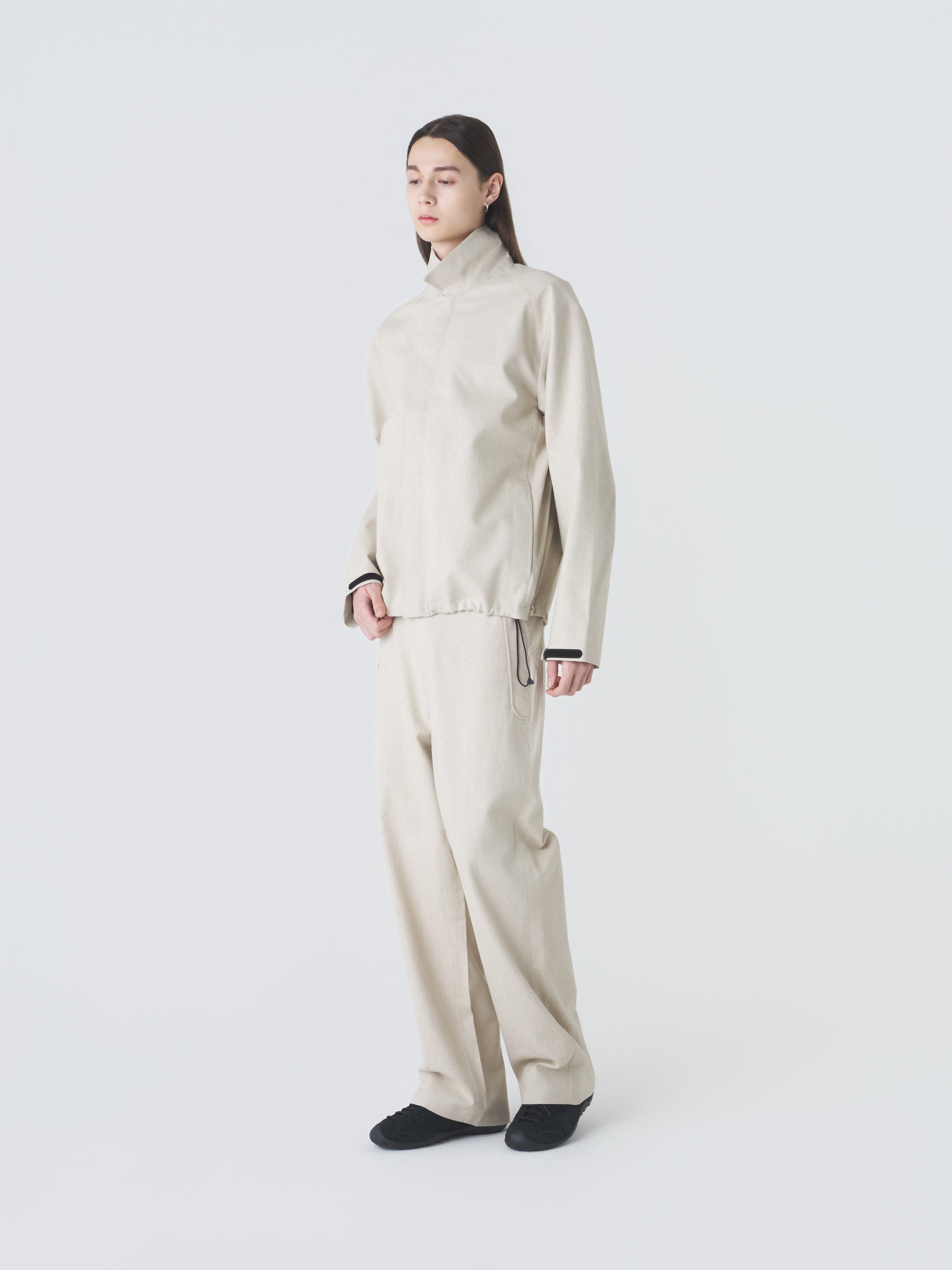 PATH LINEN COTTON MIXED TROUSER
