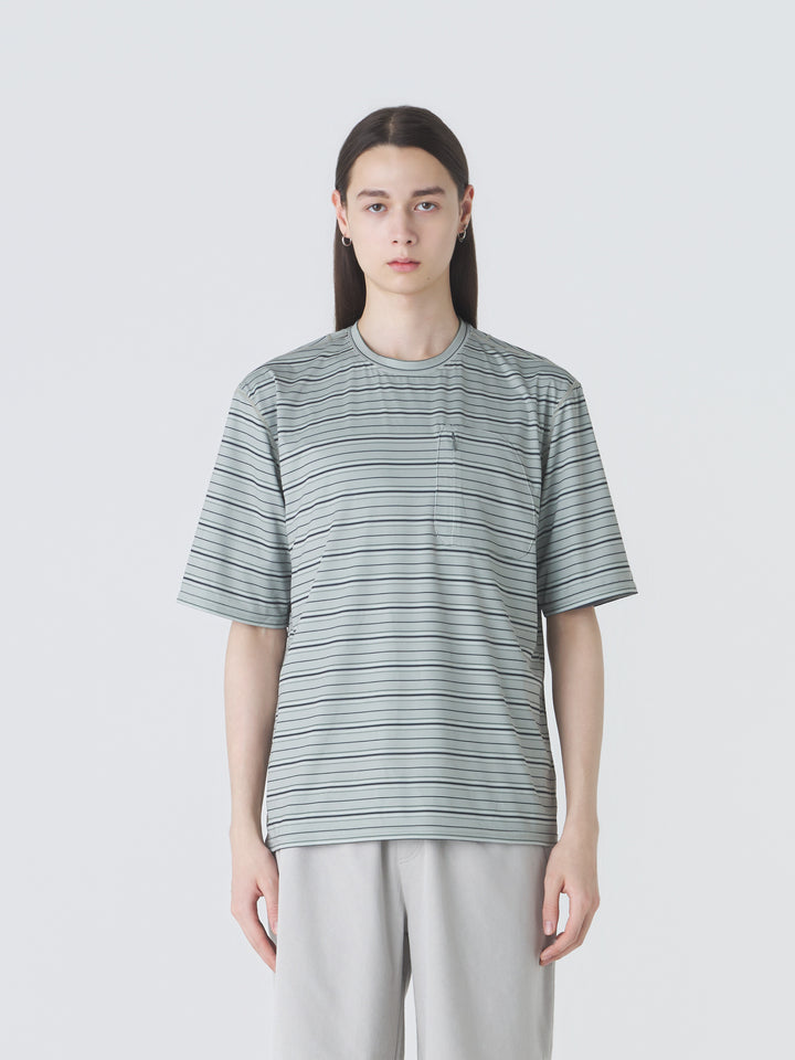 STRIPED SHORT SLEEVE T-SHIRT media