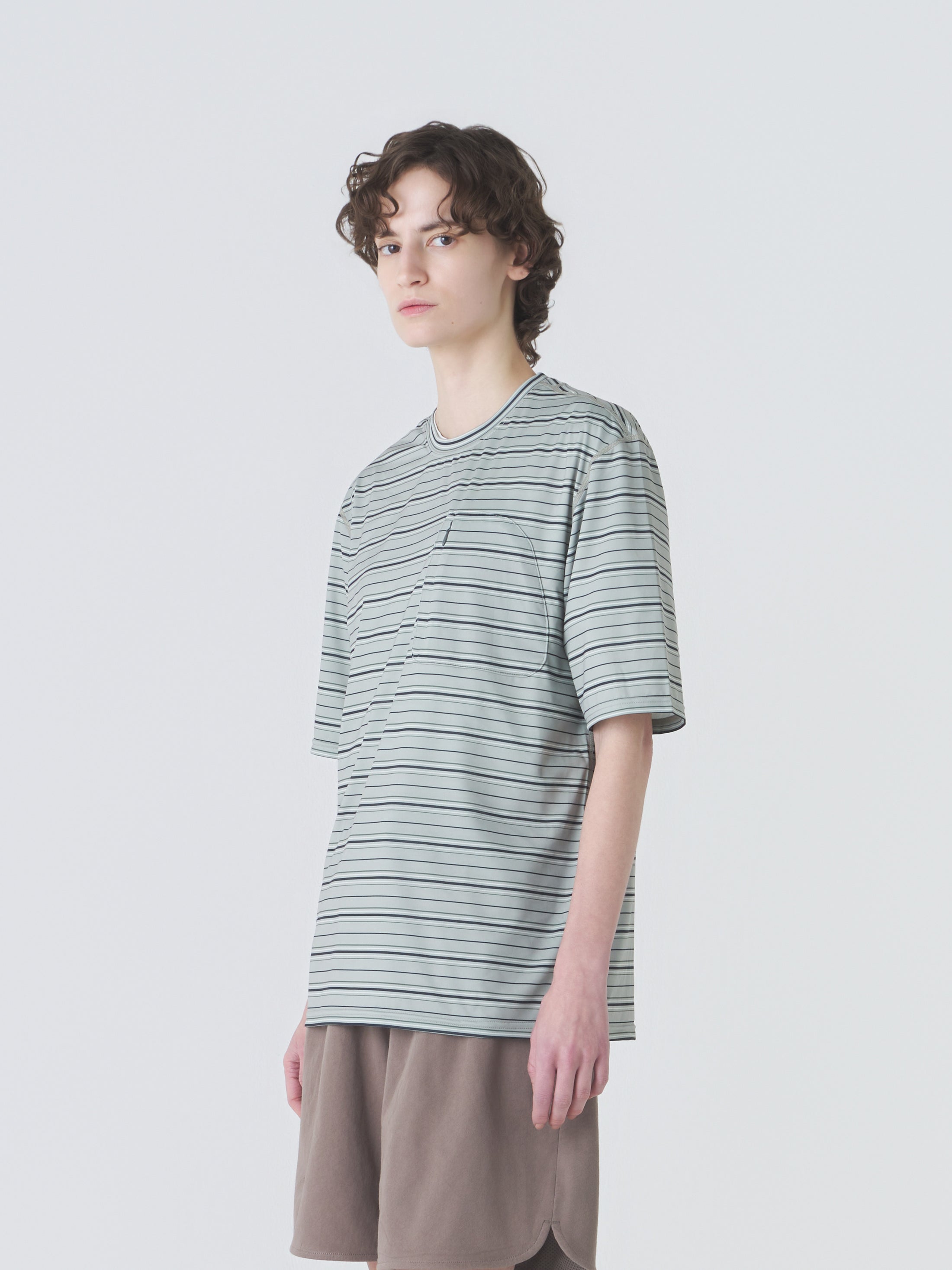 STRIPED SHORT SLEEVE T-SHIRT