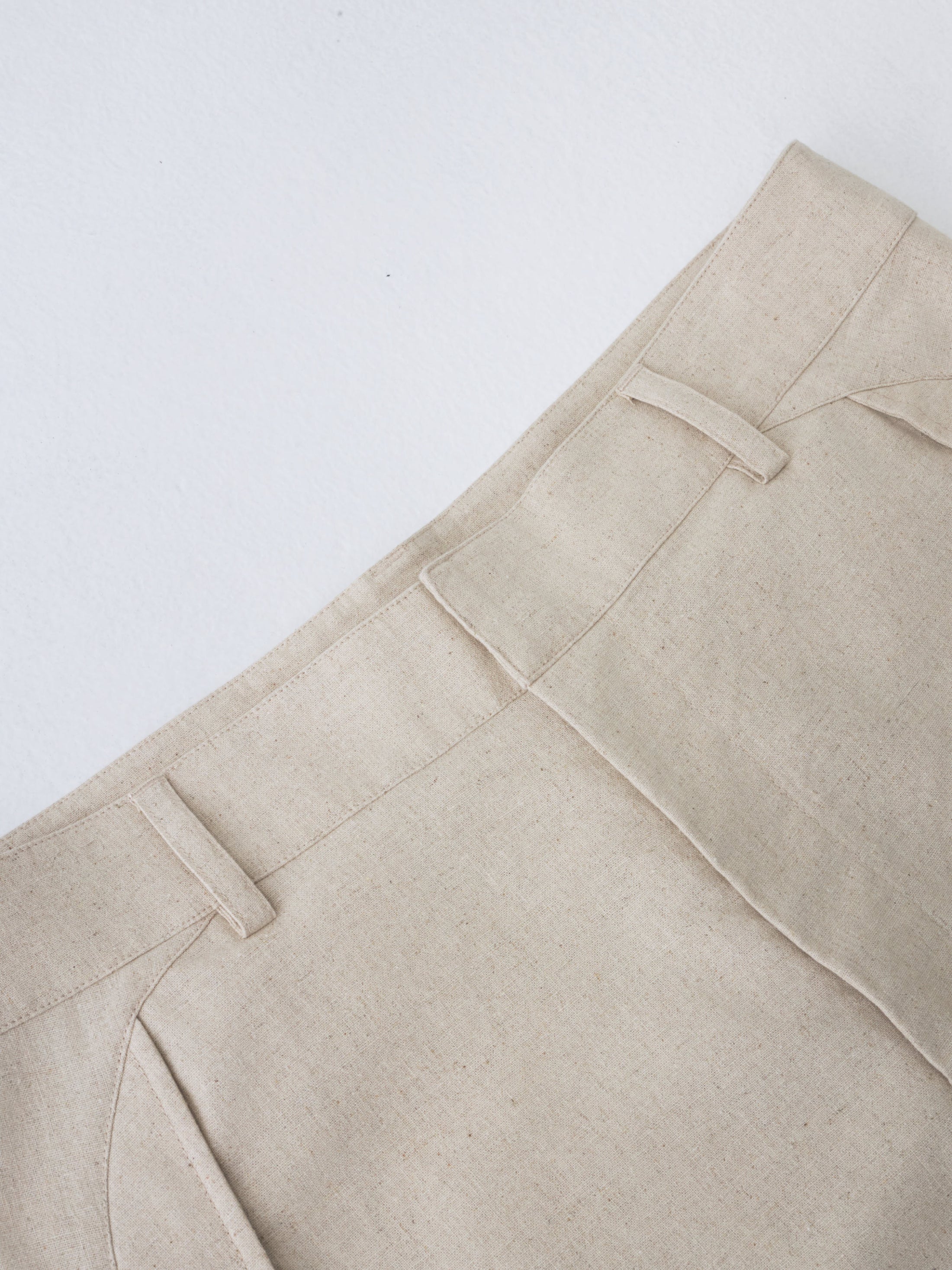 PATH LINEN COTTON MIXED TROUSER