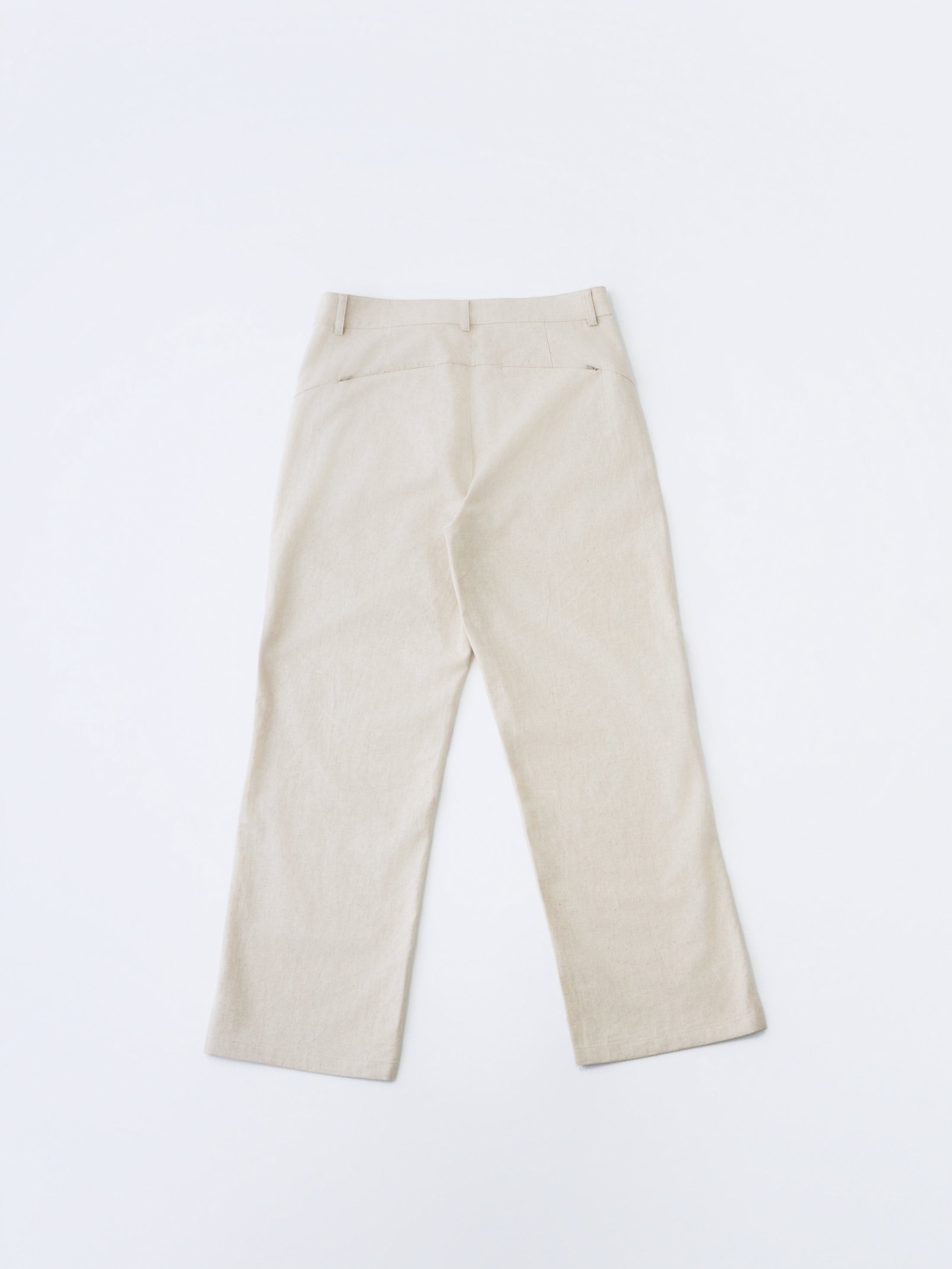 PATH LINEN COTTON MIXED TROUSER