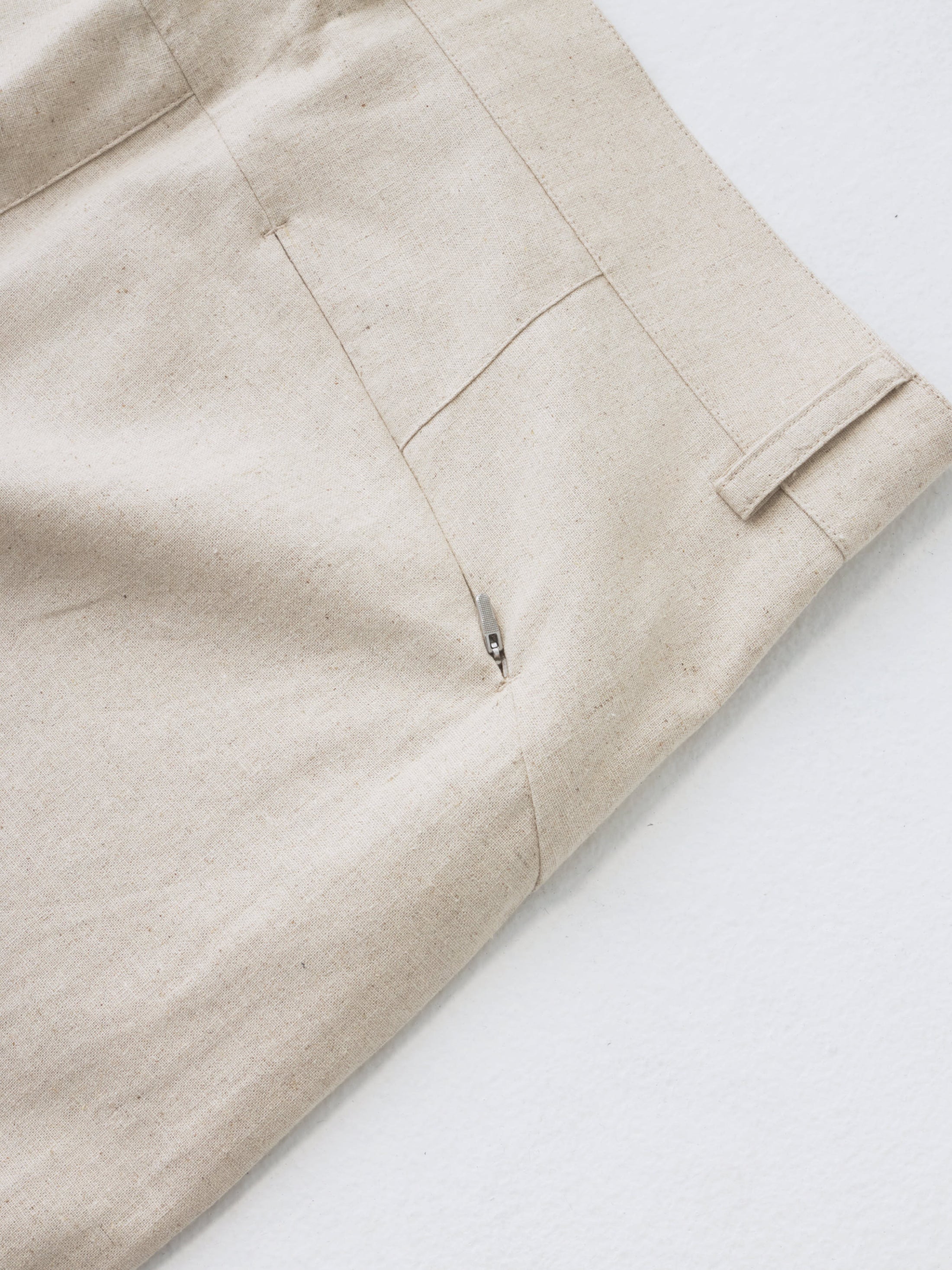 PATH LINEN COTTON MIXED TROUSER