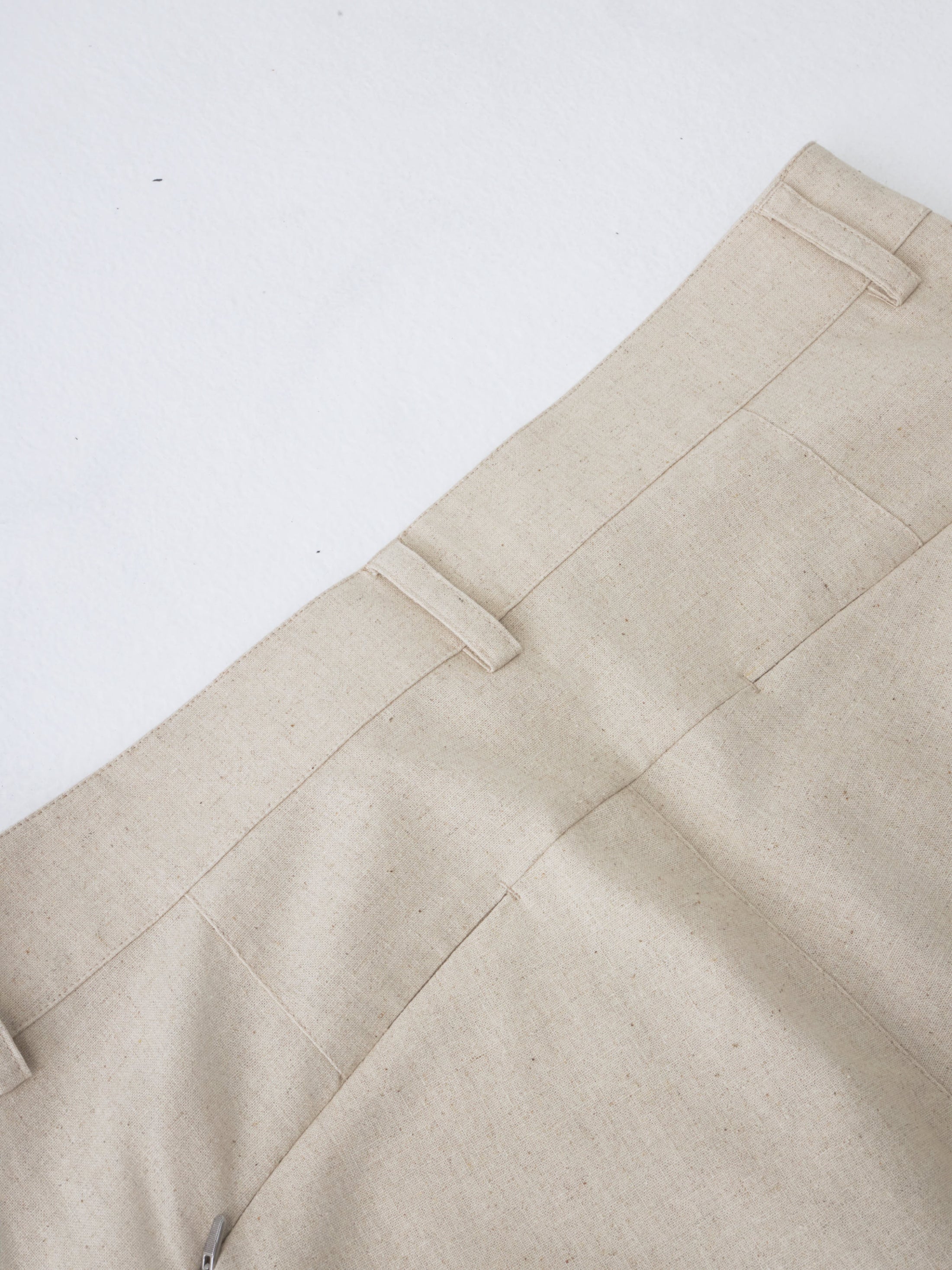 PATH LINEN COTTON MIXED TROUSER