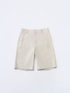 PATH LINEN COTTON MIXED SHORTS flat model media