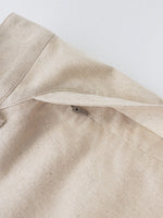 PATH LINEN COTTON MIXED SHORTS media